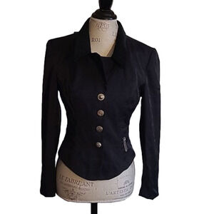 Entre Deux Carrie Rouveyrol  Vintage Made in USA Black Jacket
